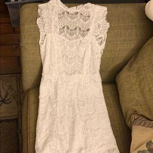 MUST GO❗️ NWT Free People White Lace Dress